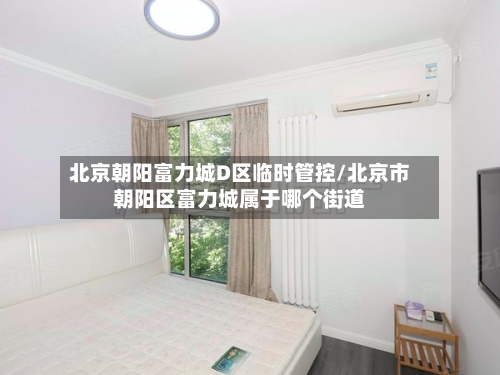 北京朝阳富力城D区临时管控/北京市朝阳区富力城属于哪个街道