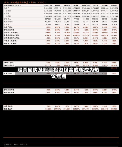 股票回购及股票投资组合或将成为热议焦点