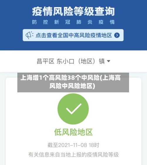 上海增1个高风险38个中风险(上海高风险中风险地区)-第2张图片