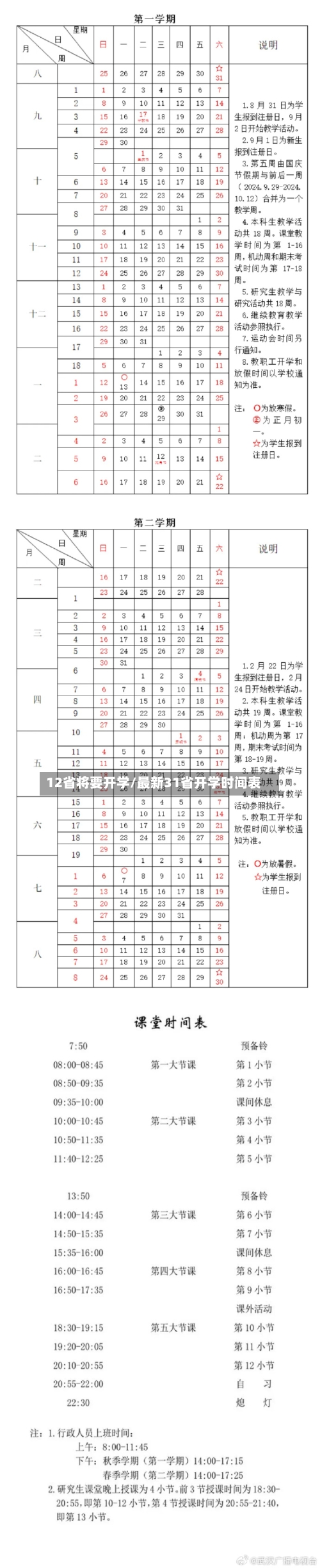 12省将要开学/最新31省开学时间表-第2张图片