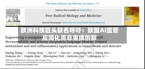 欧洲科技巨头联名呼吁:欧盟AI监管应简化而非束缚创新-第2张图片