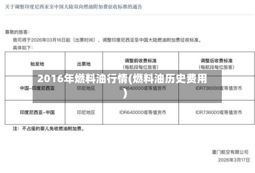 2016年燃料油行情(燃料油历史费用)-第2张图片