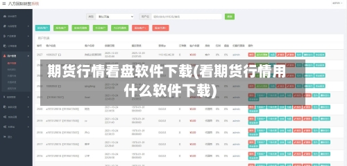 期货行情看盘软件下载(看期货行情用什么软件下载)