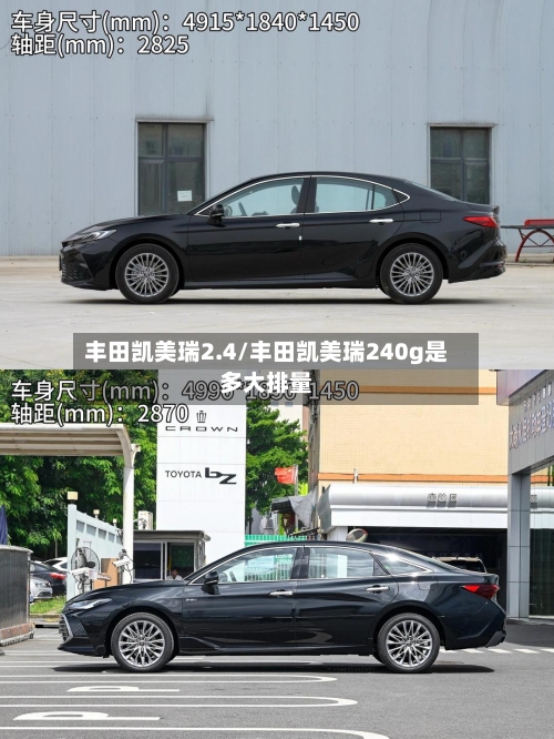 丰田凯美瑞2.4/丰田凯美瑞240g是多大排量