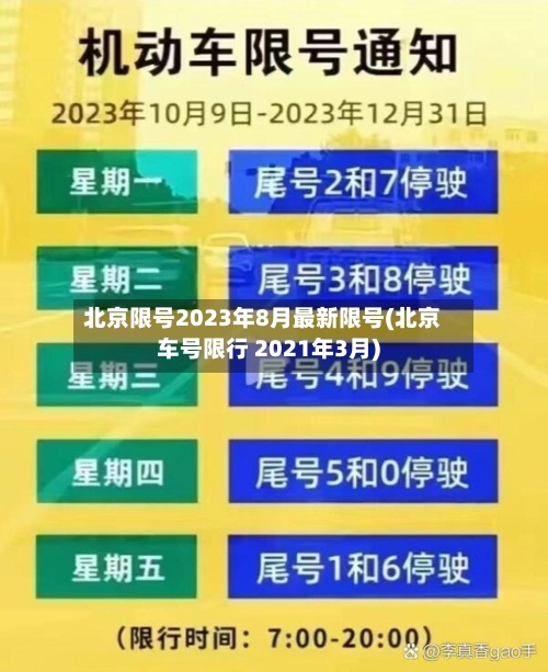 北京限号2023年8月最新限号(北京车号限行 2021年3月)