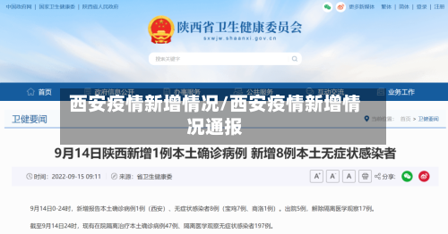 西安疫情新增情况/西安疫情新增情况通报