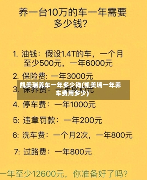 凯美瑞养车一年多少钱(凯美瑞一年养车费用多少)