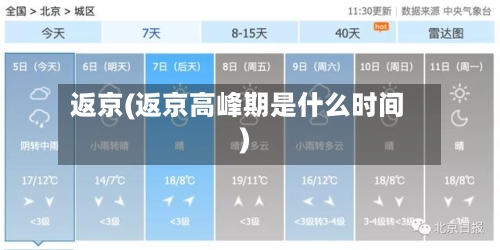 返京(返京高峰期是什么时间)