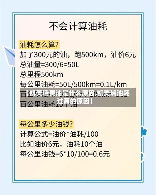 【凯美瑞费油是什么原因,凯美瑞油耗过高的原因】