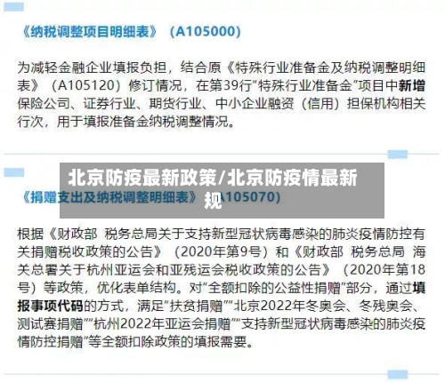北京防疫最新政策/北京防疫情最新规