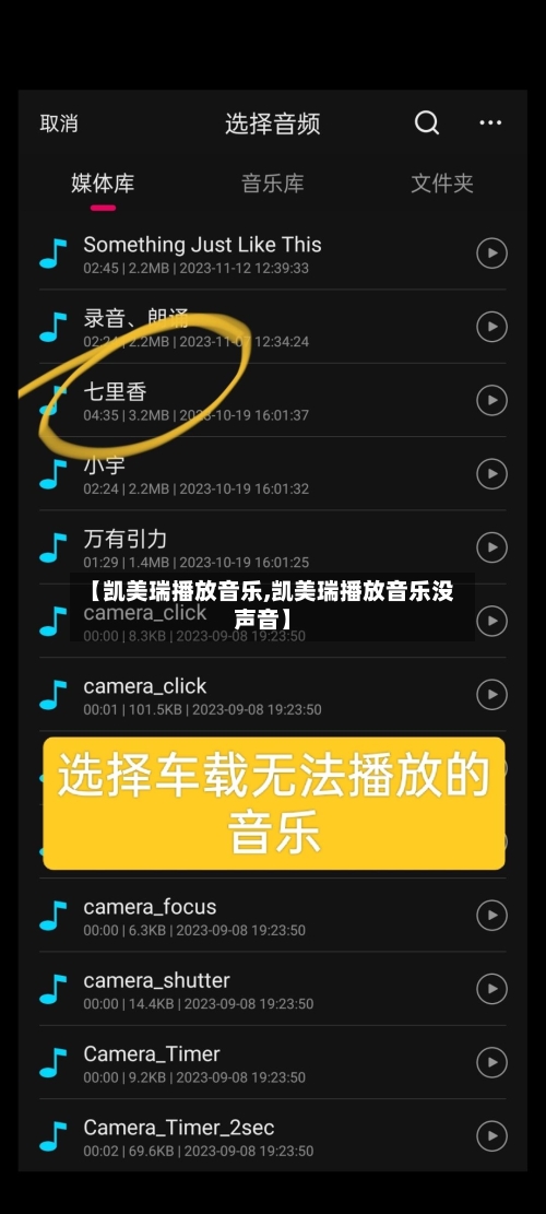 【凯美瑞播放音乐,凯美瑞播放音乐没声音】