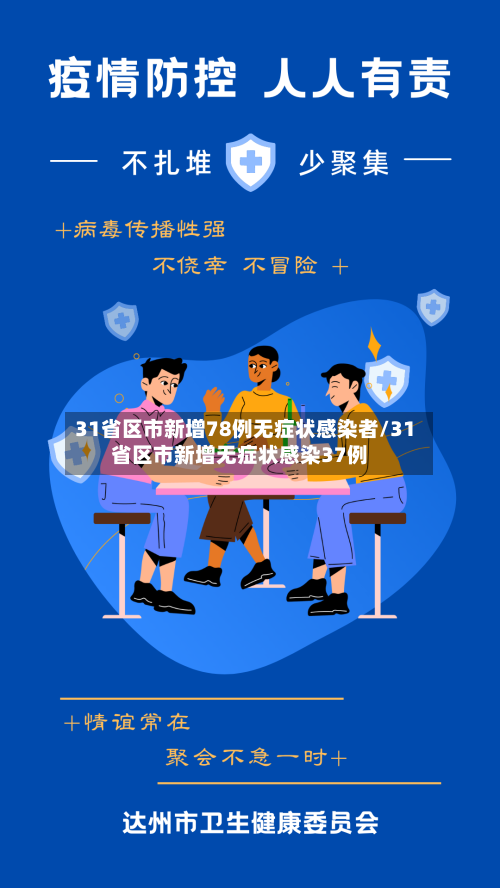 31省区市新增78例无症状感染者/31省区市新增无症状感染37例