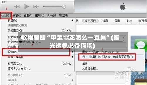 教程辅助“中至窝龙怎么一直赢”(曝光透视必备猫腻)