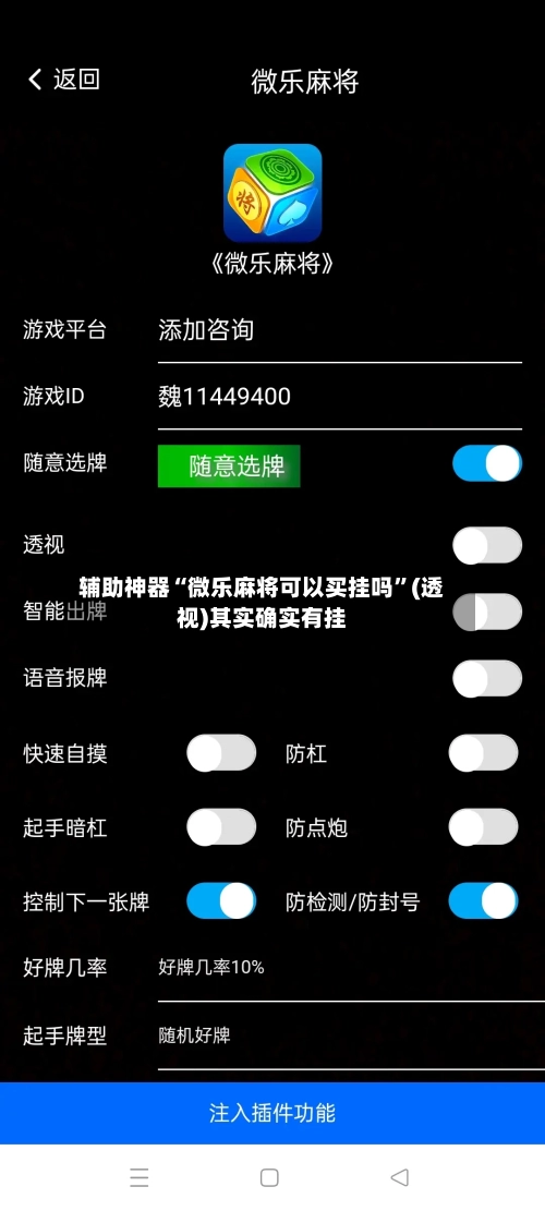 辅助神器“微乐麻将可以买挂吗”(透视)其实确实有挂