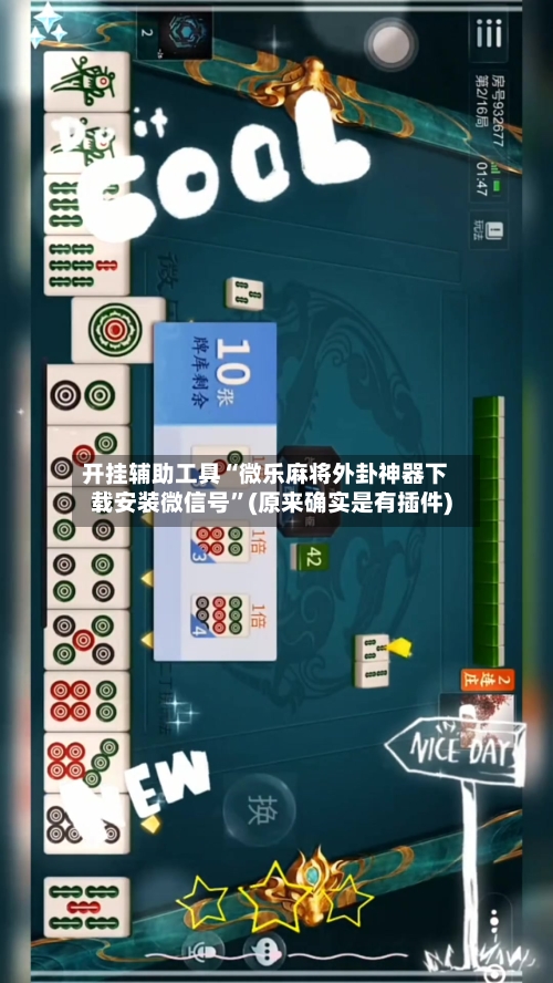 开挂辅助工具“微乐麻将外卦神器下载安装微信号”(原来确实是有插件)