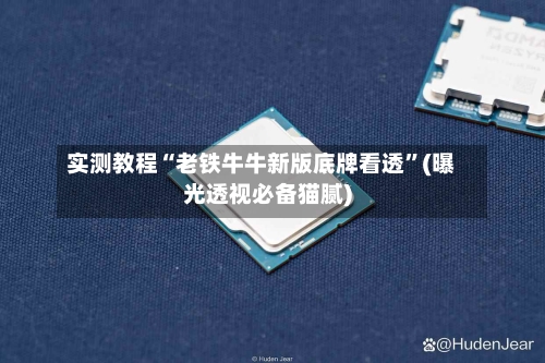 实测教程“老铁牛牛新版底牌看透”(曝光透视必备猫腻)