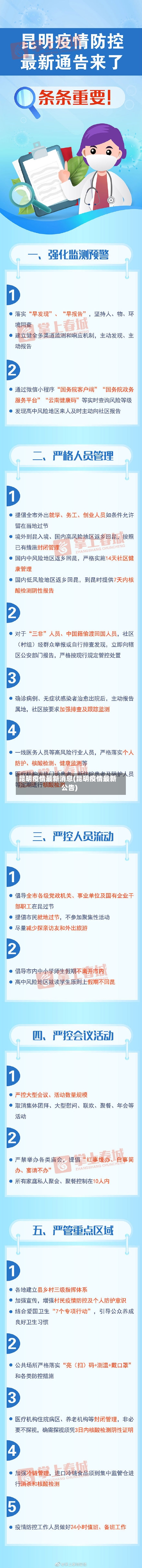 昆明疫情最新消息(昆明疫情最新公告)