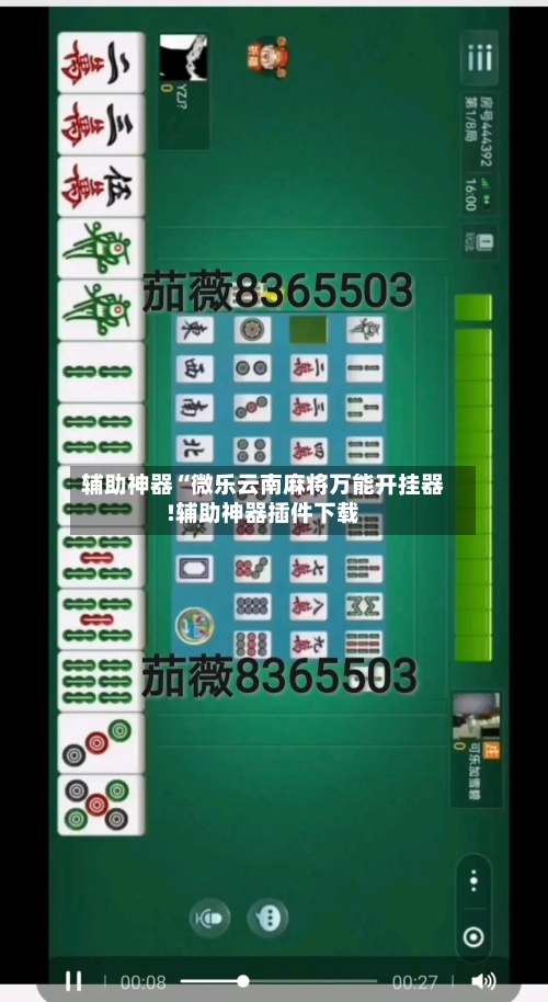 辅助神器“微乐云南麻将万能开挂器!辅助神器插件下载