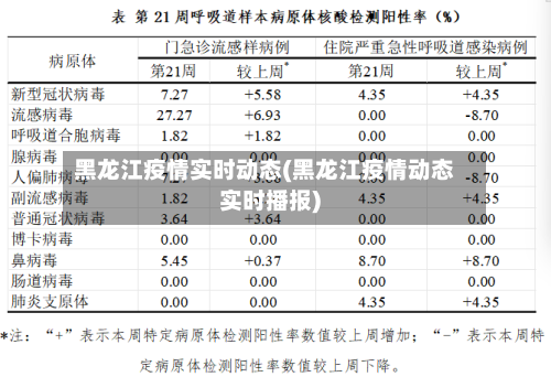 黑龙江疫情实时动态(黑龙江疫情动态实时播报)