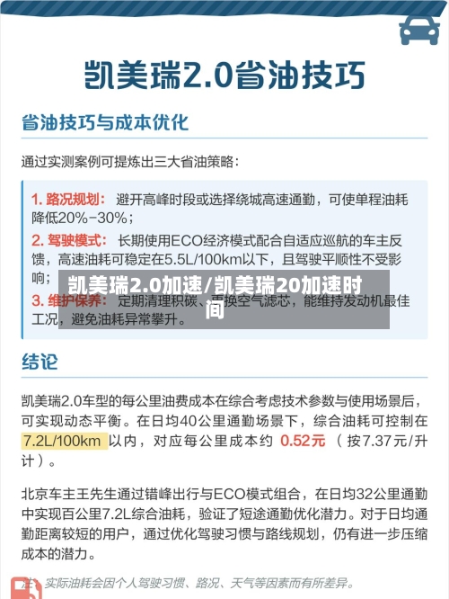 凯美瑞2.0加速/凯美瑞20加速时间