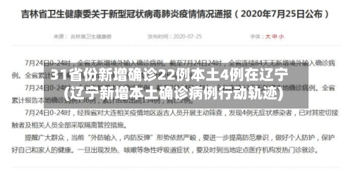 31省份新增确诊22例本土4例在辽宁(辽宁新增本土确诊病例行动轨迹)