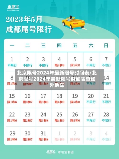 北京限号2024年最新限号时间表/北京限号2024年最新限号时间表查询外地车
