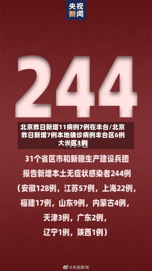 北京昨日新增11病例7例在丰台/北京昨日新增7例本地确诊病例丰台区6例大兴区1例